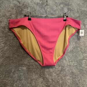 Old Navy Women 2X Bikini Bottom Pink Barbie Beachy Coastal Fun vacation NWT Y2K